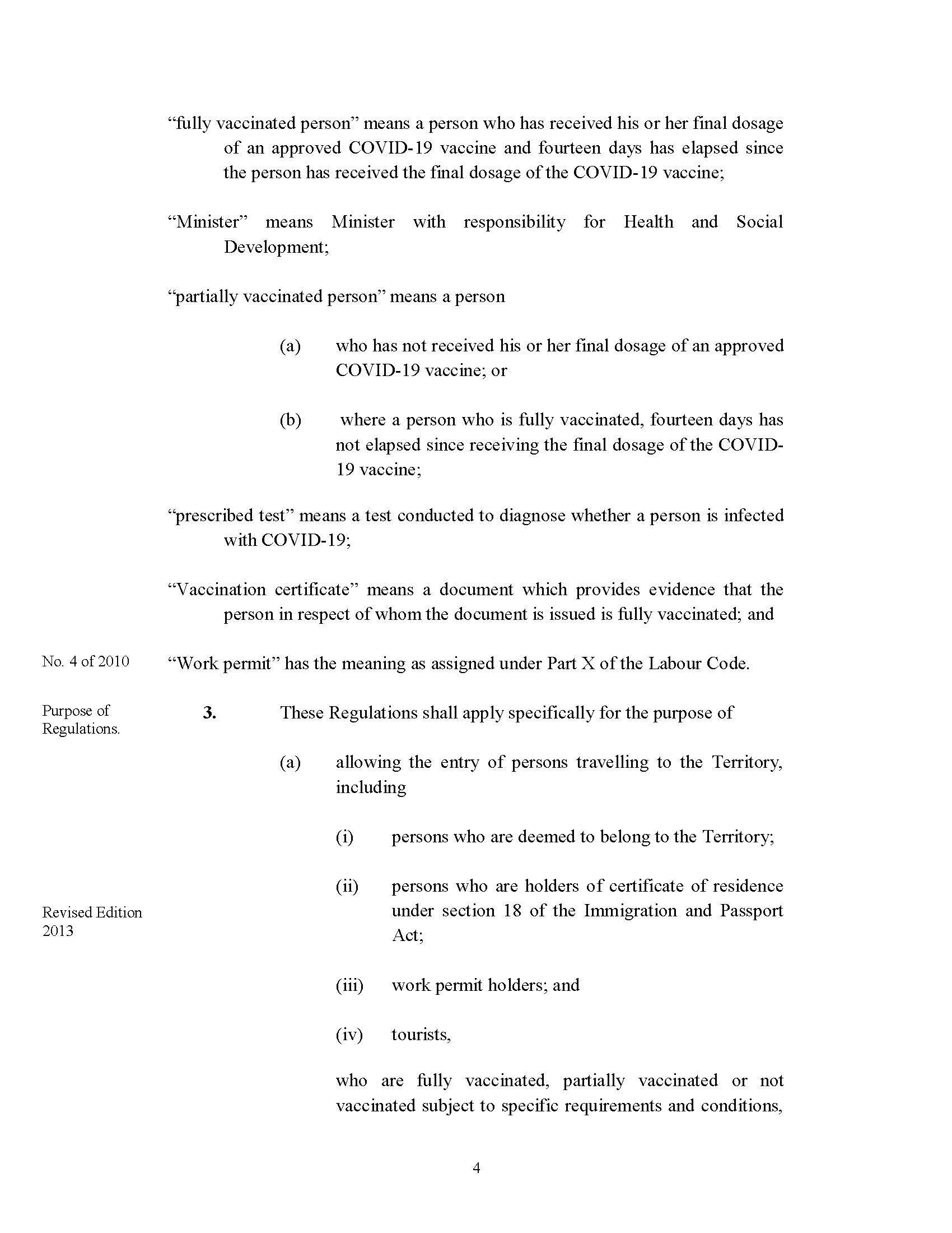 Attached picture SI No 55 of 2021 -- COVID-19 Control and Suppression (Entry of Persons) (No. 3) Regulations, 2021_Page_04.jpg